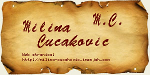 Milina Čučaković vizit kartica